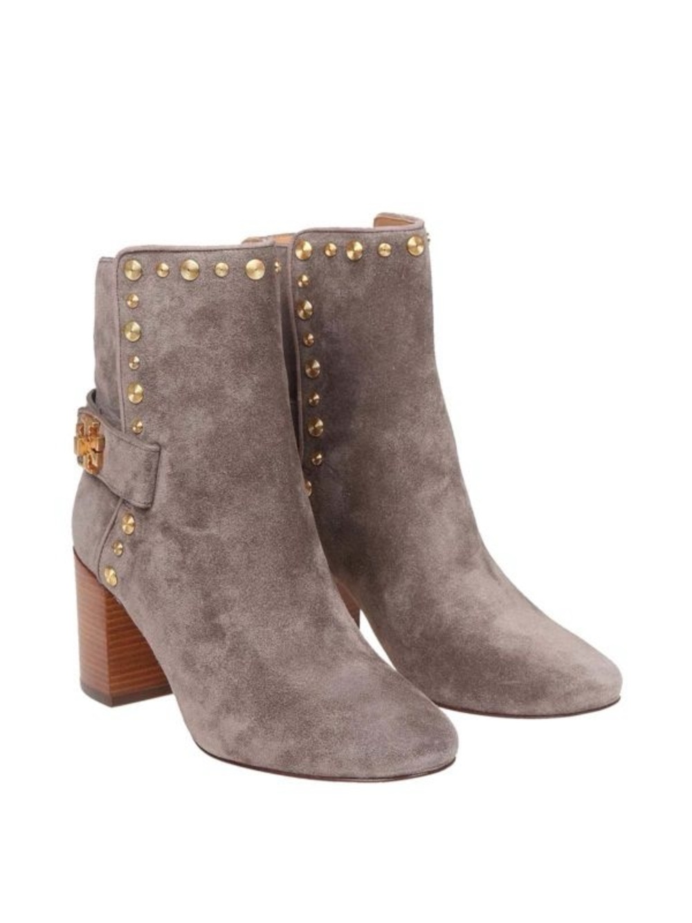 Tory Burch Suede Studded Accents Boots Ankle Boots Size 6.5